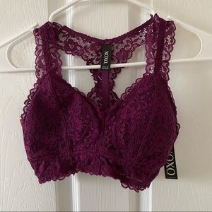 Plum colored bralette